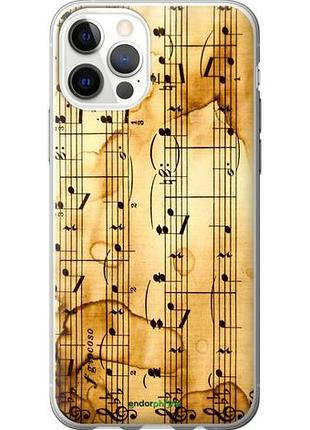 Чехол на iphone 12 pro ноты "905u-2052-10746"