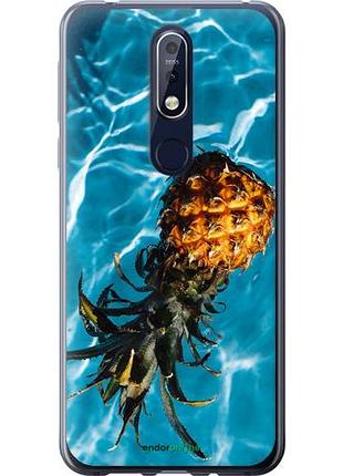 Чехол на nokia 7.1 ананас на воде "4384u-1593-10746"
