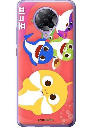 Чехол на xiaomi redmi k30 pro бейби шаркс сяоми редми к30 про