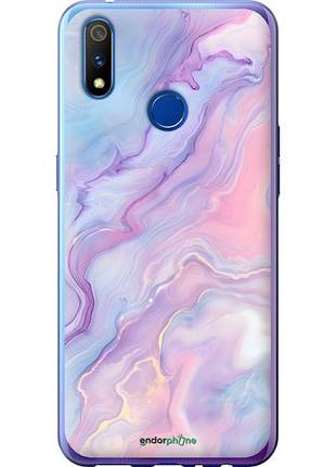Чохол на realme 3 pro ніжний мармур