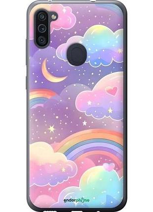 Чехол на samsung galaxy m11 m115f облака и радуга самсунг м11 м115ф