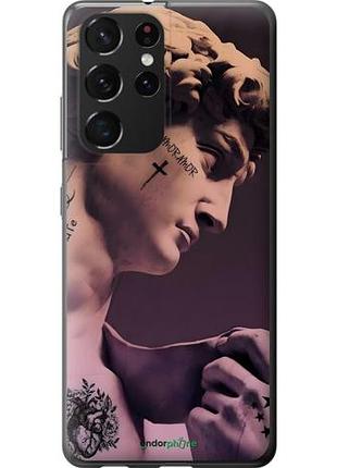 Чехол на samsung galaxy s21 ultra (5g) давид тату самсунг с21 ультра (5г)