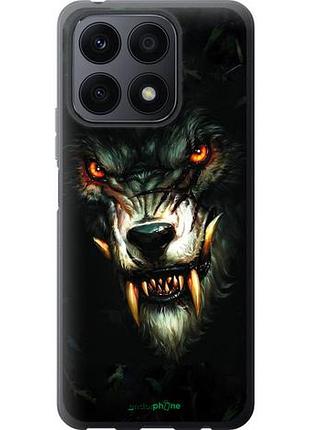 Чехол на huawei honor x8a дьявольский волк "833u-2963-10746"