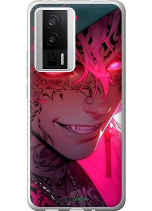 Чехол на xiaomi redmi k60 аниме демон 3 сяоми редми к603