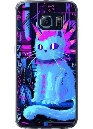 Чехол на samsung galaxy s6 g920 кот панк самсунг с6 г920