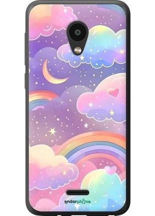Чехол на meizu c9 облака и радуга мейзу с9