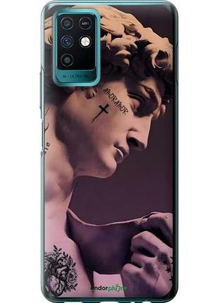Чехол на infinix note 10 давид тату инфикс ноут 10