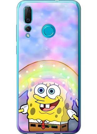 Чехол на huawei nova 4 спанч боб, sponge bob хуавей нова 4