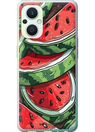 Чехол на oppo reno8 lite арбуз оппо рено8 лайт