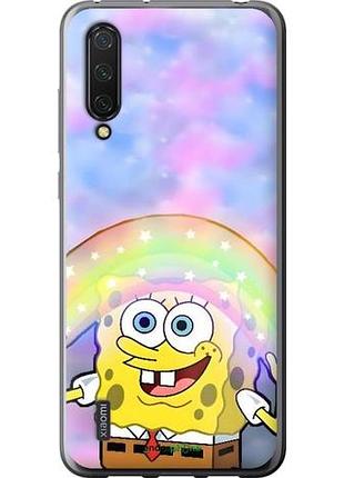 Чехол на xiaomi mi 9 lite спанч боб, sponge bob сяоми ми 9 лайт