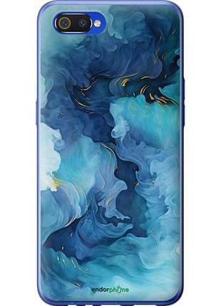 Чехол на realme c2 акварель риалми с2