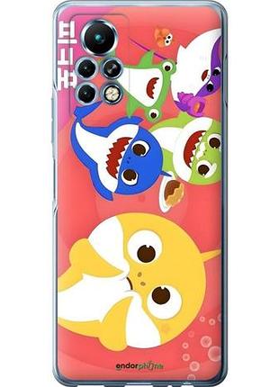 Чехол на infinix note 11 pro бейби шаркс инфикс ноут 11 про