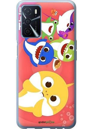 Чехол на oppo a16 бейби шаркс оппо а16