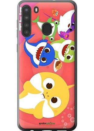 Чехол на samsung galaxy a21 бейби шаркс самсунг а21