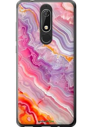 Чехол на nokia 5.1 мрамор 2