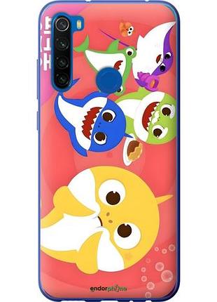Чехол на xiaomi redmi note 8t бейби шаркс сяоми редми ноут 8т