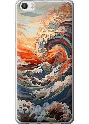 Чехол на xiaomi mi5 арт волны