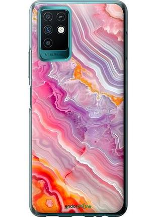 Чехол на infinix note 10 мрамор 2