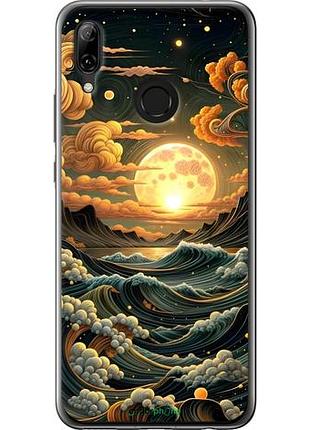 Чехол на huawei nova 3 арт волны хуавей нова 3