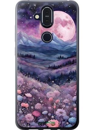 Чохол на nokia 8.1 ніч місяць арт