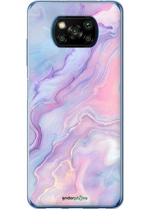 Чехол на xiaomi poco x3 pro нежный мрамор сяоми поко х3 про