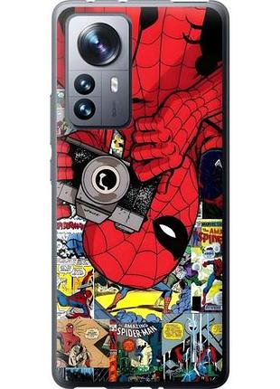 Чехол на xiaomi 12 pro человек паук, spiderman 2 сяоми 12 про 2