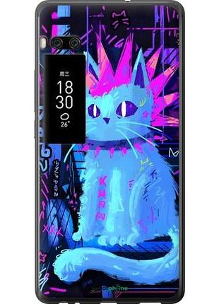 Чехол на meizu pro 7 plus кот панк