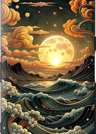 Чехол на sony xperia z3 compact d5803 арт волны сони эксперия зет3 сompact д5803