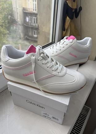 Сникерсы кеды кроссовки calvin klein avyenna ivory 11 m, 27,5 см стелька 42 размер
