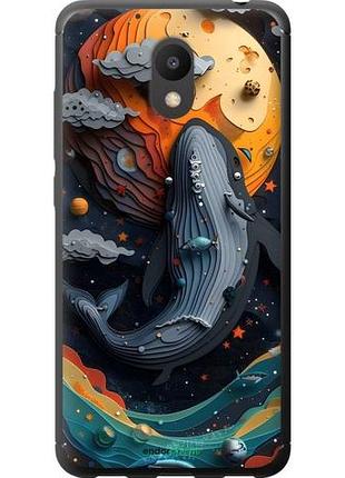 Чехол на meizu m6 кит в космосе мейзу м6