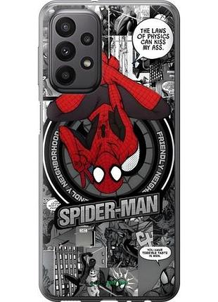 Чехол на samsung galaxy a23 a235f человек паук, spiderman самсунг а23 а235ф