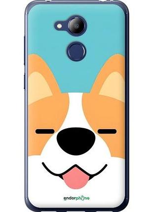 Чехол на huawei honor 6c pro забавный корги хуавей хонор 6с про