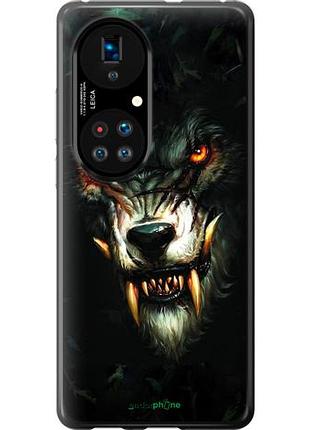 Чехол на huawei p50 дьявольский волк "833u-2292-10746"
