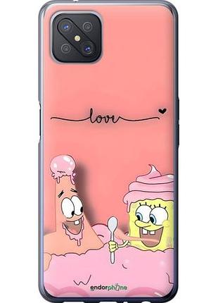 Чехол на oppo reno 4 z спанч боб, sponge bob оппо рено 4 зет