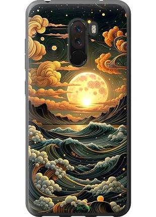 Чехол на xiaomi pocophone f1 арт волны сяоми покоphone ф1