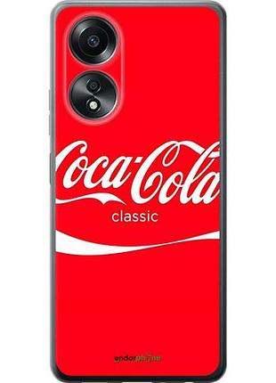 Чехол на oppo a58 4g кока кола