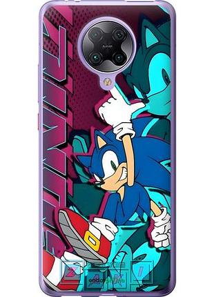 Чехол на xiaomi redmi k30 pro соник sonic сяоми редми к30 про