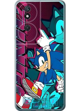 Чехол на huawei honor play 50 plus соник sonic хуавей хонор плей 50 плюс