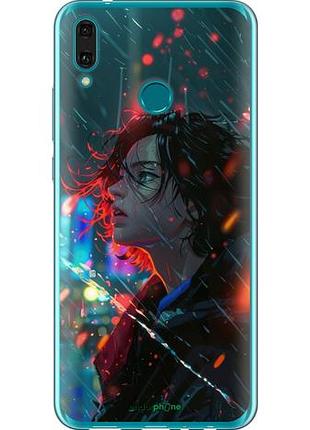 Чехол на huawei y9 2019 ночные огни "6096u-1602-10746"