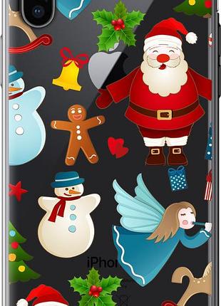 Чехол на iphone x новогодний 1 "4614u-1050-10746"