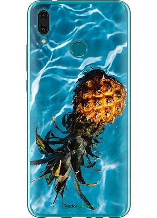 Чехол на huawei y9 2019 ананас на воде "4384u-1602-10746"