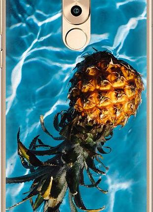 Чехол на huawei honor 6x ананас на воде "4384u-460-10746"