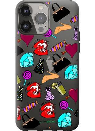 Чехол на iphone 13 pro max stickers "4757u-2371-10746"