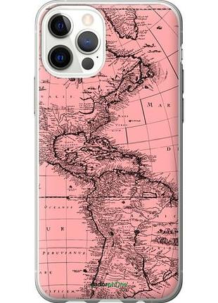Чехол на iphone 12 pro карта "4794u-2052-10746"