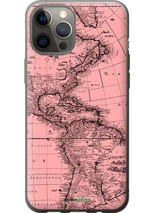 Чехол на iphone 12 pro max карта "4794u-2054-10746"