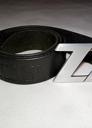 Кожаный ремень zilli натуральная кожа высокого качества "real leather" 105 см