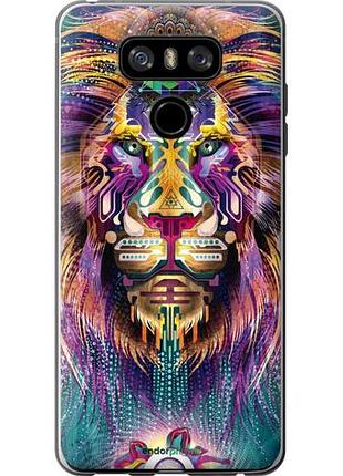Чехол на lg g6 люминесцентный лев "4037u-836-10746"