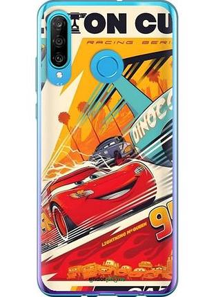 Чехол на huawei p30 lite тачки