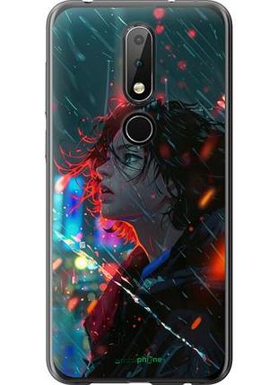 Чехол на nokia 6.1 plus ночные огни "6096u-1539-10746"