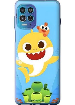 Чехол на motorola g100 бейби шарк моторола г100